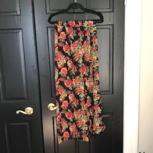 Sheer wide leg pants